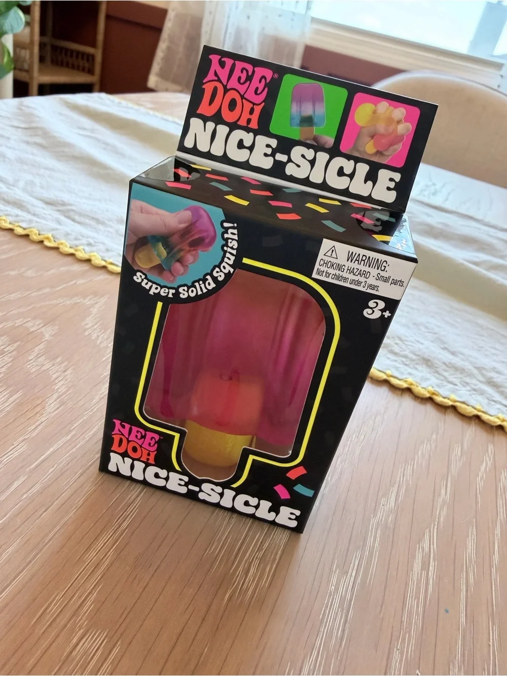 Needoh Nice-Sicle Pink Squishy Ice Pop Stress Toy